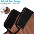 thumbnail image 3 of Microfiber Dog Bathrobe Quick Drying Dog Bathrobe Towel With Belt-L Brown, 3 of 6