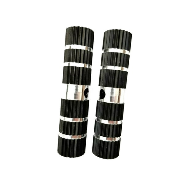 Ounissouiy Reposapiés para bicicleta de aleación de aluminio, 2 uds., fácil instalación para bicicletas de carretera y de montaña, Etc. Ciclismo Negro