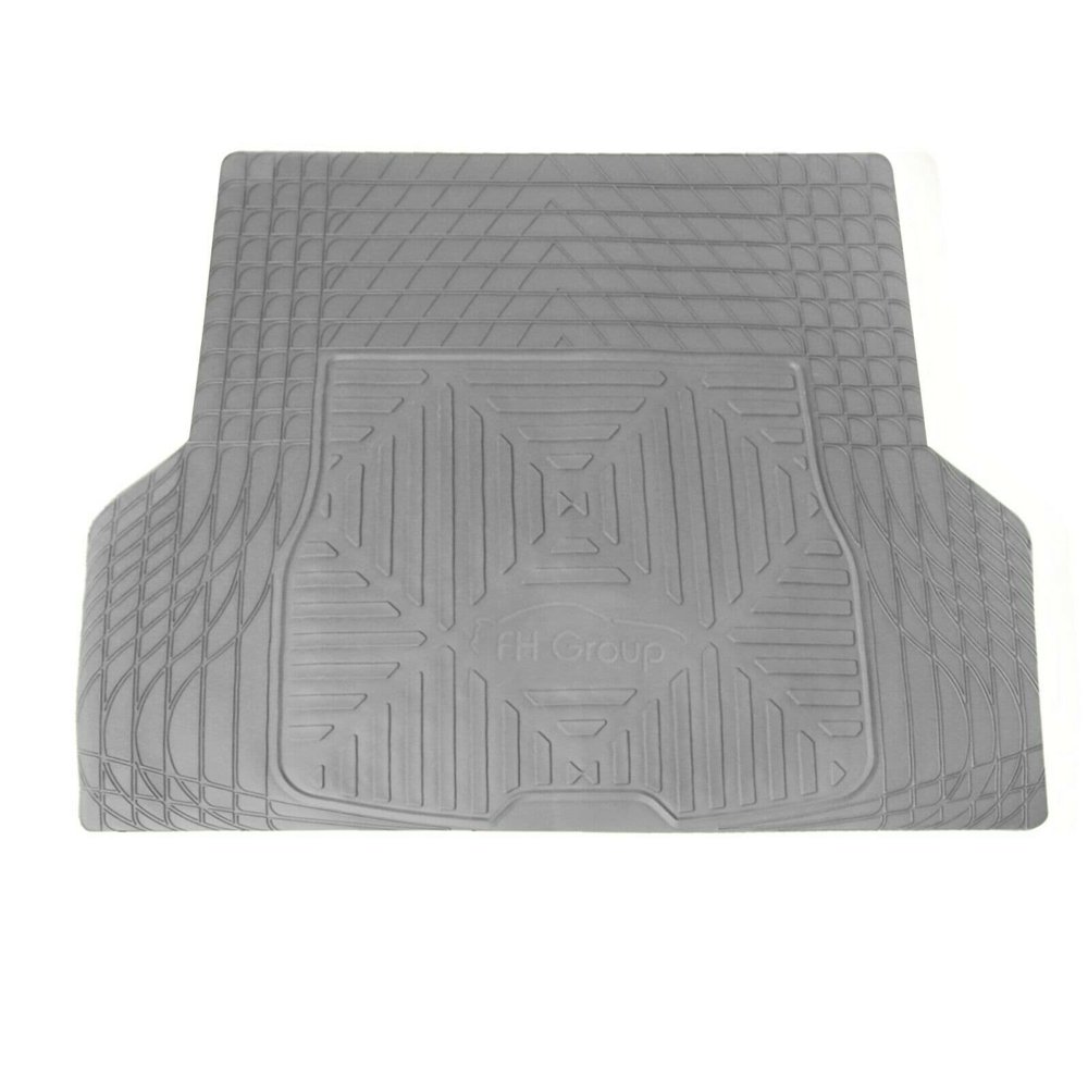 FH Group Gray Trimmable Quality Heavy Duty Rubber Cargo Mat Trunk Liner Universal For Trucks
