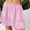 Pink, variant on ZZwxWA Womens Y2k Lace Mini Skirts Summer Lace Trim Flowy Short Skirts Elastic Waist Layered Pleated Ballet Short Skirt
