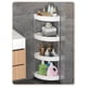 thumbnail image 4 of Organizador de Almacenamiento de Baño Organizador de Estante de Almacenamiento de Esquina de Baño con Rodillos Desmontables de 4 Capas Y Agujeros de Drenaje Organizador de Estante de Baño, 4 of 6