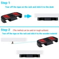 thumbnail image 5 of Soporte de escritorio para PS5 y PS4, soporte para debajo de la mesa para mando de PS5, soporte para mando compatible con PS5, accesorios para mando de PS4 (negro), 5 of 5