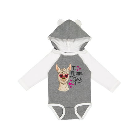 

Inktastic I Llama You with Llama Illustration Gift Baby Boy or Baby Girl Long Sleeve Bodysuit