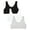 Grey Heather/White/Black, variant on Girl's 3-Pack Seamless Stretch Sports Bra