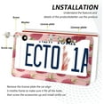 thumbnail image 5 of Coolnut Raspberry License Plate Frame 2 Pack 2 Holes Car Aluminum License Plate Holder Automotive Parts Decoration Universal with Screw Caps Cover, 5 of 7