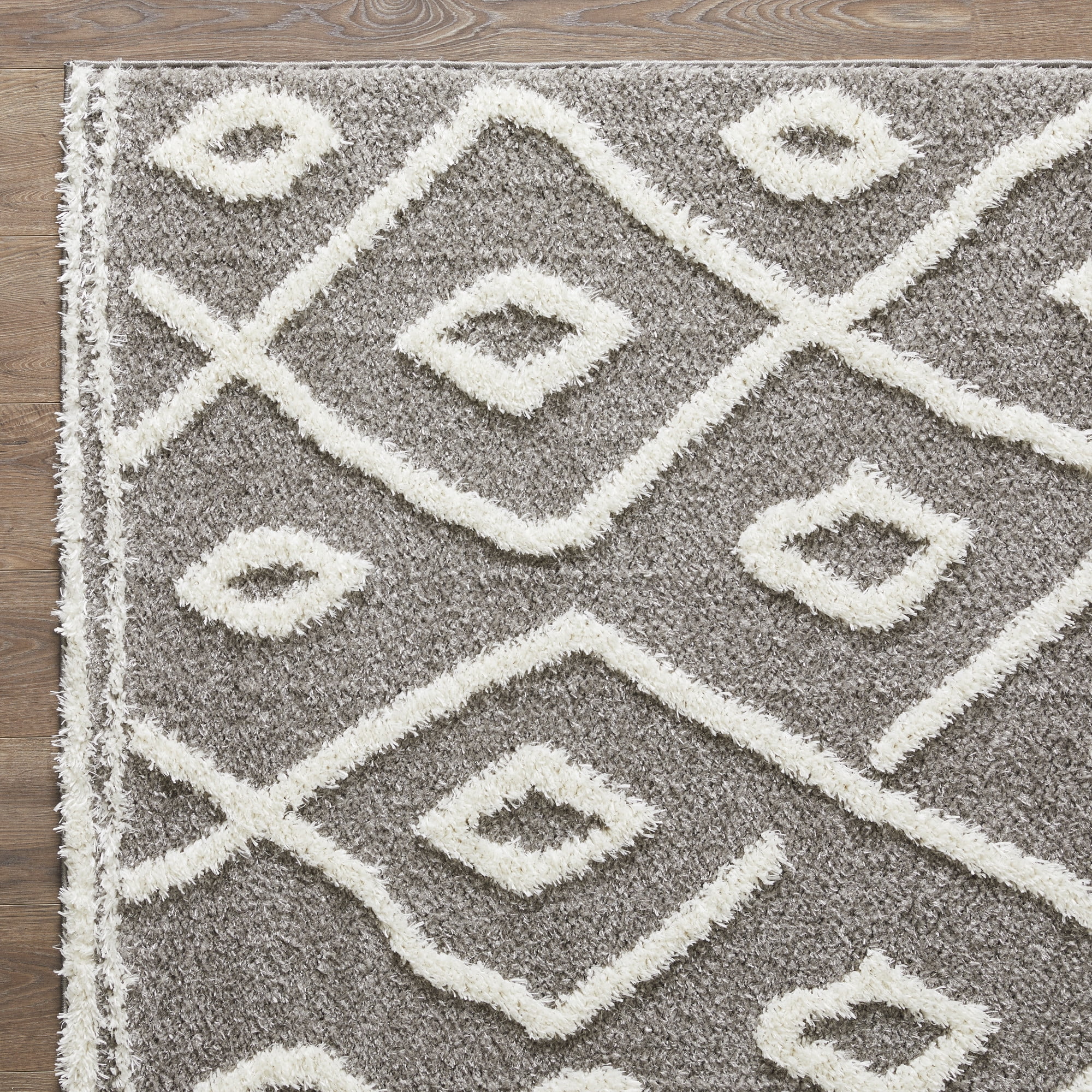 Loomaknoti Vemoa Avonako 2' x 3' Gray Geometric Indoor Accent Rug