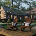 thumbnail image 2 of Wildridge Classic Adirondack Rocking Chair, Tudor Brown - Outdoor Weather Resistant HDPE Rocking Chair for Patio, Deck, Fire Pit, 2 of 4