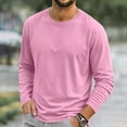 thumbnail image 6 of YODETEY Men’s Crew Neck Long Sleeve T‑Shirt, Stretch Moisture Wicking Active Shirts,Size S-3XL, 6 of 6