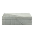 thumbnail image 4 of Sagebrook Home White Resin Ridged Boxes Set of Two, 4 of 9