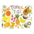 thumbnail image 3 of Zaman, Farida 24x20 Black Modern Framed Museum Art Print Titled - Fruity Smoothie II on White, 3 of 5