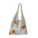 thumbnail image 3 of Bolso de mano de punto bajo el brazo, elegante bolso hobo bordado para citas callejeras junto al mar. Albaricoque, 3 of 9
