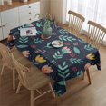 thumbnail image 2 of Pioneer Flower Floral Print Pattern Rectangle Tablecloth 60"x84", Waterproof Polyester Table Cloth, Wipeable Spillproof for Dining Camping Indoor Outdoor, 2 of 5