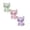 Pink & Purple & Green 1Pack, variant on WJY Glow In The Dark Mini Resin Animals 1.18 in Birthday Graduation Resin Knick-Knack