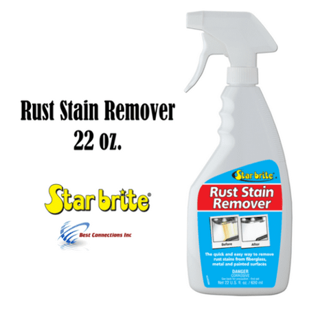Rust Stain Remover Spray 22oz Good For Fiberglass & Metal StarBrite (Best Rust Treatment For Cars)