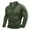 Armée Verte, variante sur Birdeem Chandail Demi-Fermeture à Glissière Col Montant Élastique Manches Longues Col Montant Blouse & Chemise