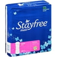 Stayfree Maxi Pads Super, 48ct