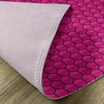 thumbnail image 5 of Ambesonne Hot Pink Place Mats Set of 4, Comb Pattern Hexagonal, Standard Size, Hot Pink Black, 5 of 6