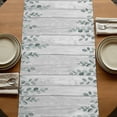 thumbnail image 5 of Table Runners 70 Inches Long Dress Scarves, Watercolor Floral Farmhouse Coffee/Dining/Kitchen Table Decor, Holiday Table Runner, Spring Botanical Flowers Leaves Wood Grain 13x70 Inch, 5 of 9
