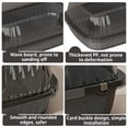 thumbnail image 5 of Matte Black Open Top Cat Litter Box High Side with Litter Scoop 14.37×10.63×5.31 inch, 5 of 6