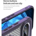 thumbnail image 5 of Magnetic Case for Google Pixel 8 Case Compatible with Magsafe Carbon Fibre Delicate Matte Texture Soft Silicone Semi-Translucent Back Airbag Anti Drop Lens Protection Shock Case, Purple, 5 of 13