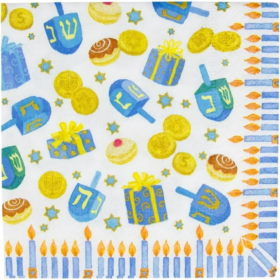 Dreidel, Dreidel, Dreidel Napkin Cocktail