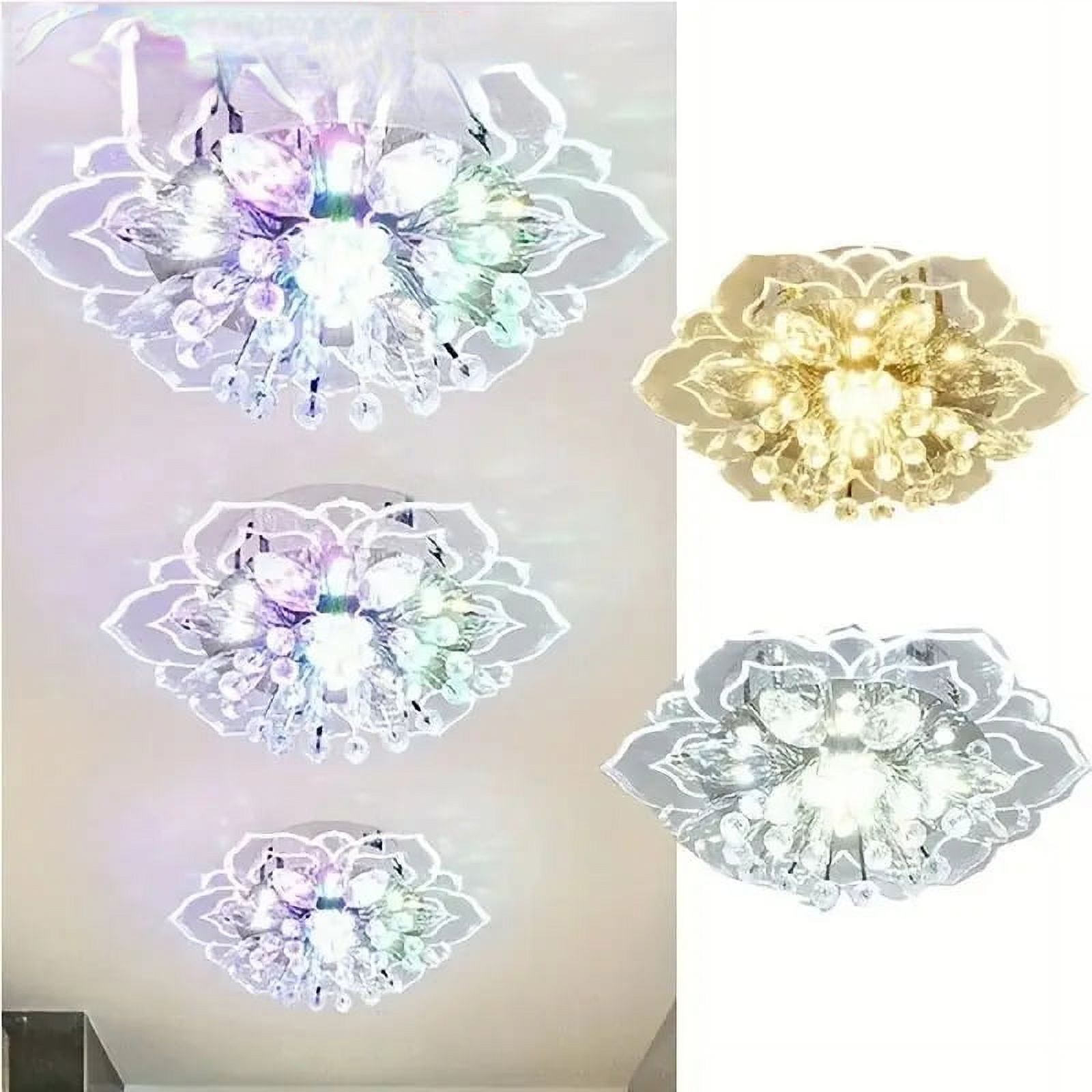 LED Ceiling Light Aisle Corridor Crystal Chandelier  Porch Pendant Lamp for Living Room Bedroom Indoor Lighting Decor