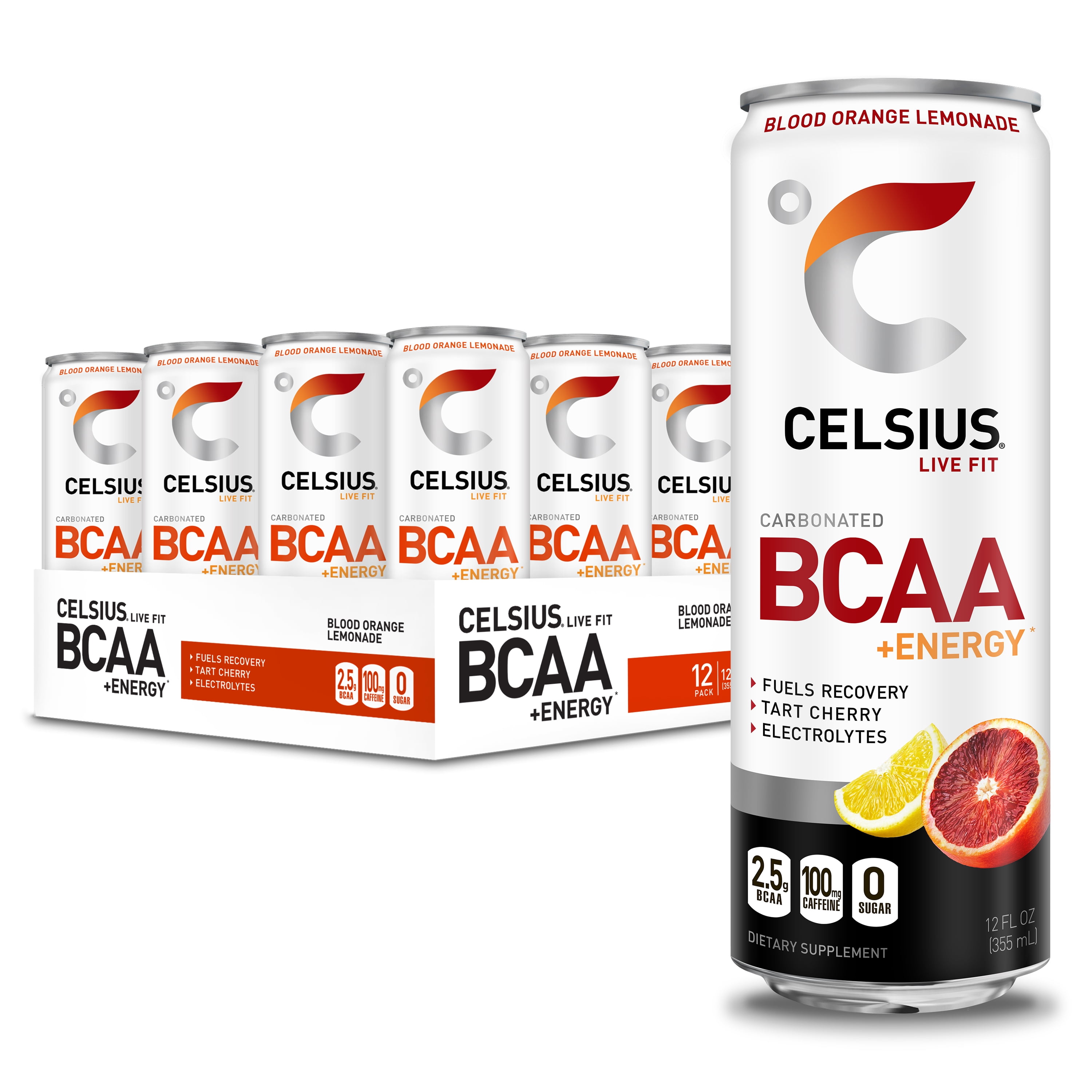 CELSIUS BCAA +Energy Sparkling PostWorkout Recovery & Hydration Drink
