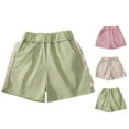 thumbnail image 1 of EYWGYA Girls Wide Leg Shorts, Solid Color Ruffle Hem Loose Fitting Shorts, High Waist Breathable Fitting for Summer Hot Days Size 2-8 Years, 1 of 1