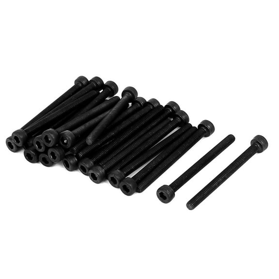 Uxcell M3 x 35mm Full Thread Hex Socket Cap Head Screws Bolts (25-pack)
