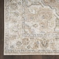 thumbnail image 5 of Nourison Astra Machine Washable 5'3" x 7' Beige Vintage Indoor Flatweave Rug, 5 of 12
