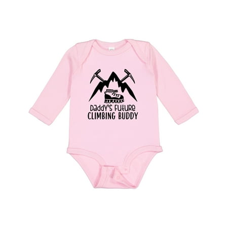

Inktastic Daddy Future Climbing Buddy Gift Baby Boy or Baby Girl Long Sleeve Bodysuit