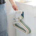 thumbnail image 3 of Colgador de ropa Bearachild plástico montado en la pared gris soporte para toallas, 3 of 6