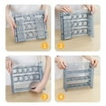 thumbnail image 4 of Apmemiss Clearance 60 Grids Clear Egg Holder for Refrigerator, All Transparent PET Egg Container with Time Scale, Stackable Egg Storage Box Edible Grade Drawers Egg Holders, 4 of 8