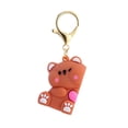 thumbnail image 6 of Misterolina Cute Cartoon Love Bear Magnetic Keychain Small Pendant Gif Couple, 6 of 7