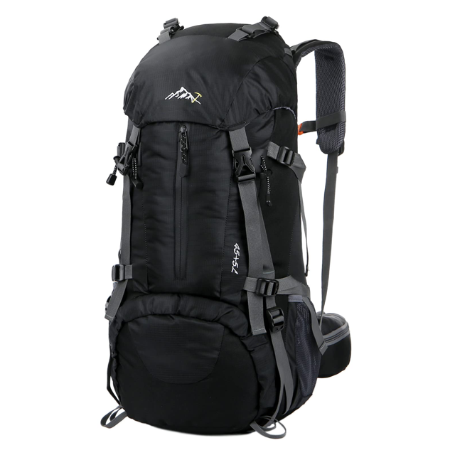 WoneNice 50L(45+5) Waterproof Hiking Backpack - Outdoor Sport Daypack with Rain Cover