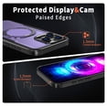 thumbnail image 5 of Allytechgroup Shockproof Kickstand Case for iPhone 15 Pro, PC+TPU Hybrid Back Cover with Magnetic Ring Support Wireless Charging Anti-Scratch & Drop Protection for iPhone 15 Pro, Purple, 5 of 6