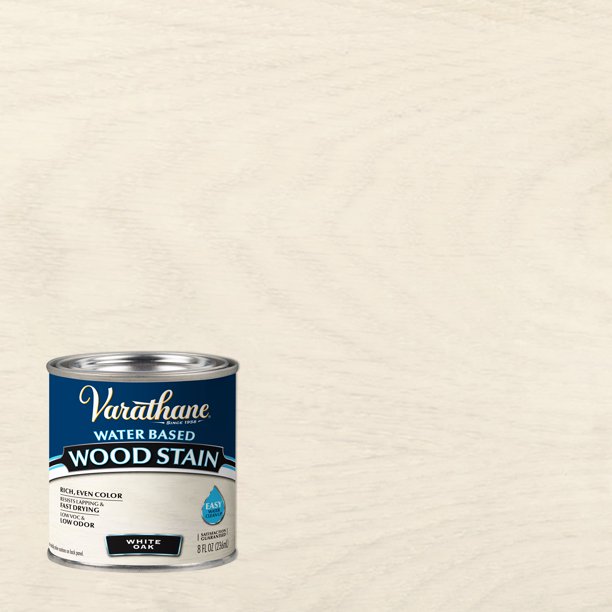 White Oak, Varathane WaterBased Wood Stain384808, Half Pint