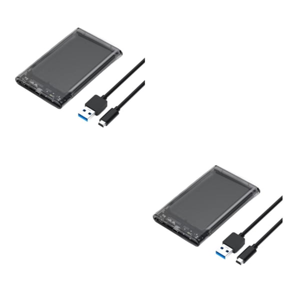 Inteprter Carcasa HDD Tipo-C SSD Unidad de disco duro móvil externa Carcasa SATA a USB 6Gbps Soporte 6TB Dispositivo móvil portátil Type1 NO1