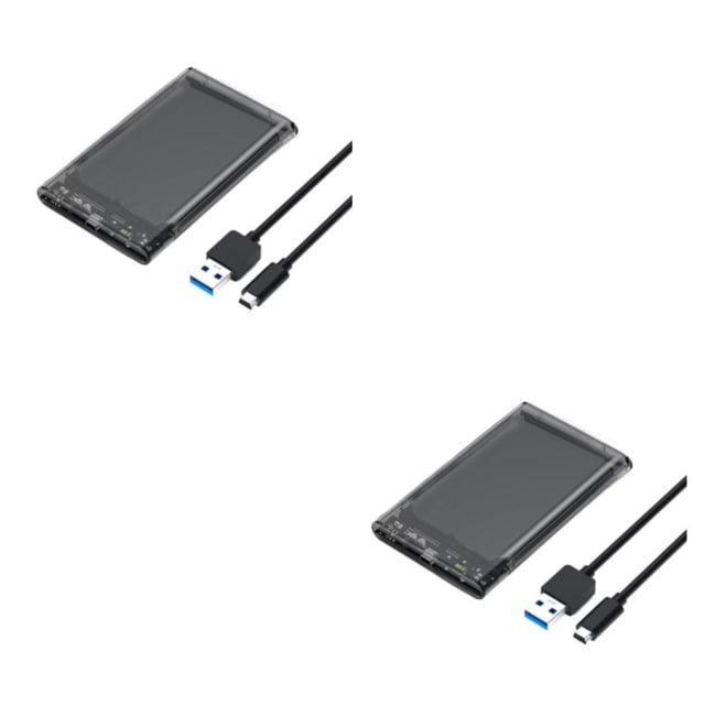 Cateissary Carcasa HDD USB3.0 tipo C SSD carcasa externa de estado sólido 2,5 pulgadas SATA a USB 6Gbps compatible con dispositivo móvil de alta Type1 NO1
