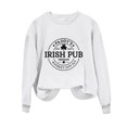 thumbnail image 4 of Tponi Ladies Shamrock St Patrick Day Tshirts Crew Neck Top Long Sleeve Shamrock Multicolor Casual Shamrock St. Patrick'S Day Gift Tee M, 4 of 4