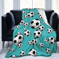 thumbnail image 6 of Soccer Blanket Super Soft Cozy Flannel Throw Blankets Gifts for Sport Fans Kids Boys Girls Adults Soccer Decor 50"X40", 6 of 6