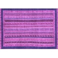 thumbnail image 1 of Ahgly Company Indoor Rectangle Oriental Purple Modern Area Rugs, 2' x 5', 1 of 4