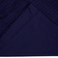 thumbnail image 4 of Better Trends 20"x 36" King Pillow Sham 100% Cotton Pillow Cover Stripe Design Machine Washable (Navy) Jullian Collection, 4 of 4
