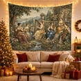 thumbnail image 3 of Garden Concert with Instruments Beside Stream, Nostalgic Vintage Style for Music Lovers, Classical Wall Art, Housewarming Gift, Tapestry Wall Hanging for Living Room and Study Room, 3 of 7