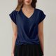 thumbnail image 2 of Camiseta informal y cómoda para mujer, versátil para cualquier ocasión, 2 of 5