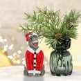 thumbnail image 6 of Christmas Donkey Resin Ornament 8-Inch Santa with Red Hat & Clothes Christmas Donkey Santa Claus Festive Decoration for Shelf and Tabletop, Holiday Ornament, 6 of 8