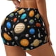 thumbnail image 1 of Fotbe Planets In Deep Space Shorts Sin Costuras – Shorts Deportivos de Cintura Alta para Mujer, Elásticos para Gimnasio, Yoga, Running o Ciclismo-Large, 1 of 8