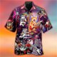 thumbnail image 3 of Camisa hawaiana divertida para hombre, sudadera playera con estampado de gato y música en 3D, camisa de manga corta de diseñador callejero, ropa para hombre de alta calidad, 3 of 5