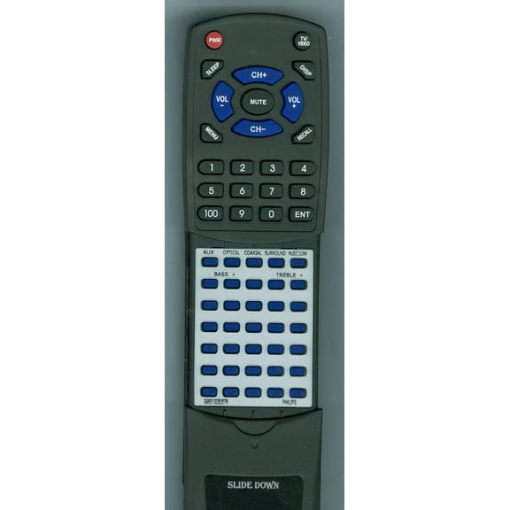 Replacement Remote for Philips 996510050576, 996510054954, CSS2123BF7, CSS2123F7
