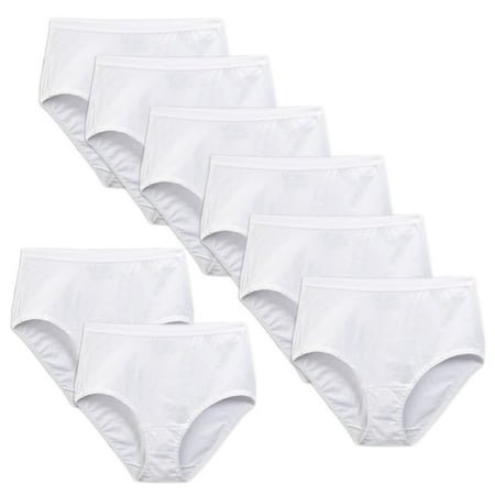 Fruit of the loom - Fruit Of The Loom Women's White 100% Cotton Brief ...